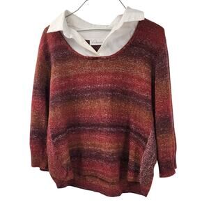 Kim Rogers Layered Top Womens Size Extra Large XL